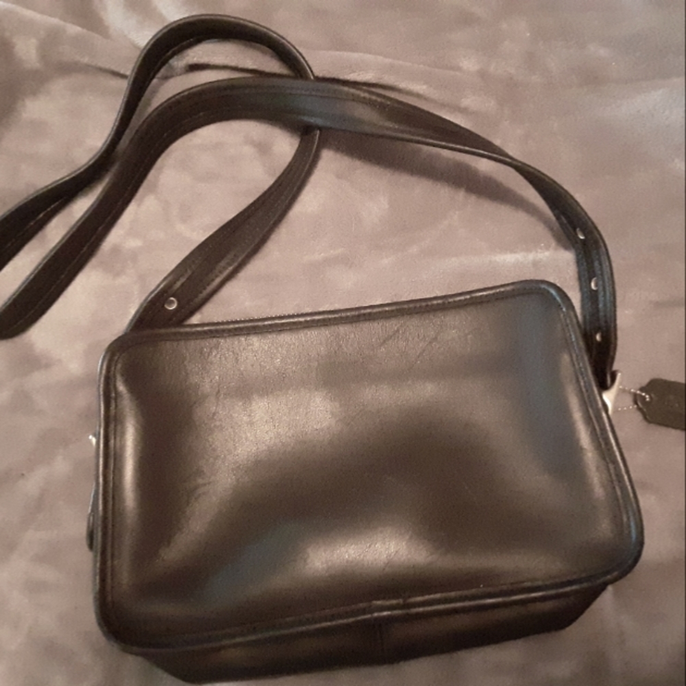 Black Coach purse w/ adjustable strap